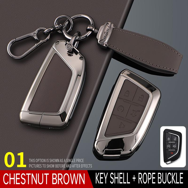 Styling Mouldings For Cadillac XT6 XT5 CT6 CT5 XT4 Men's Women's Bag Buckle Car Key Cortex Car Key Case Cover Protector Shell Fo