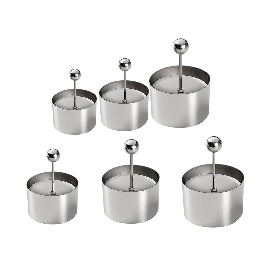 Cake Mold Food Rings Stamper Dessert Rings Stainless Steel Cake Rings Baking Accessories Perfect Gift for Baking Lovers