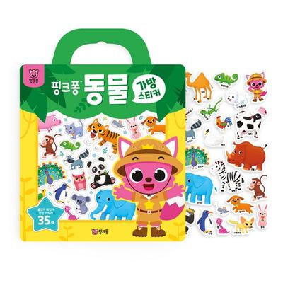 Pinkfong Stickers, Animals, Smart Study, Korean Toy Supplies