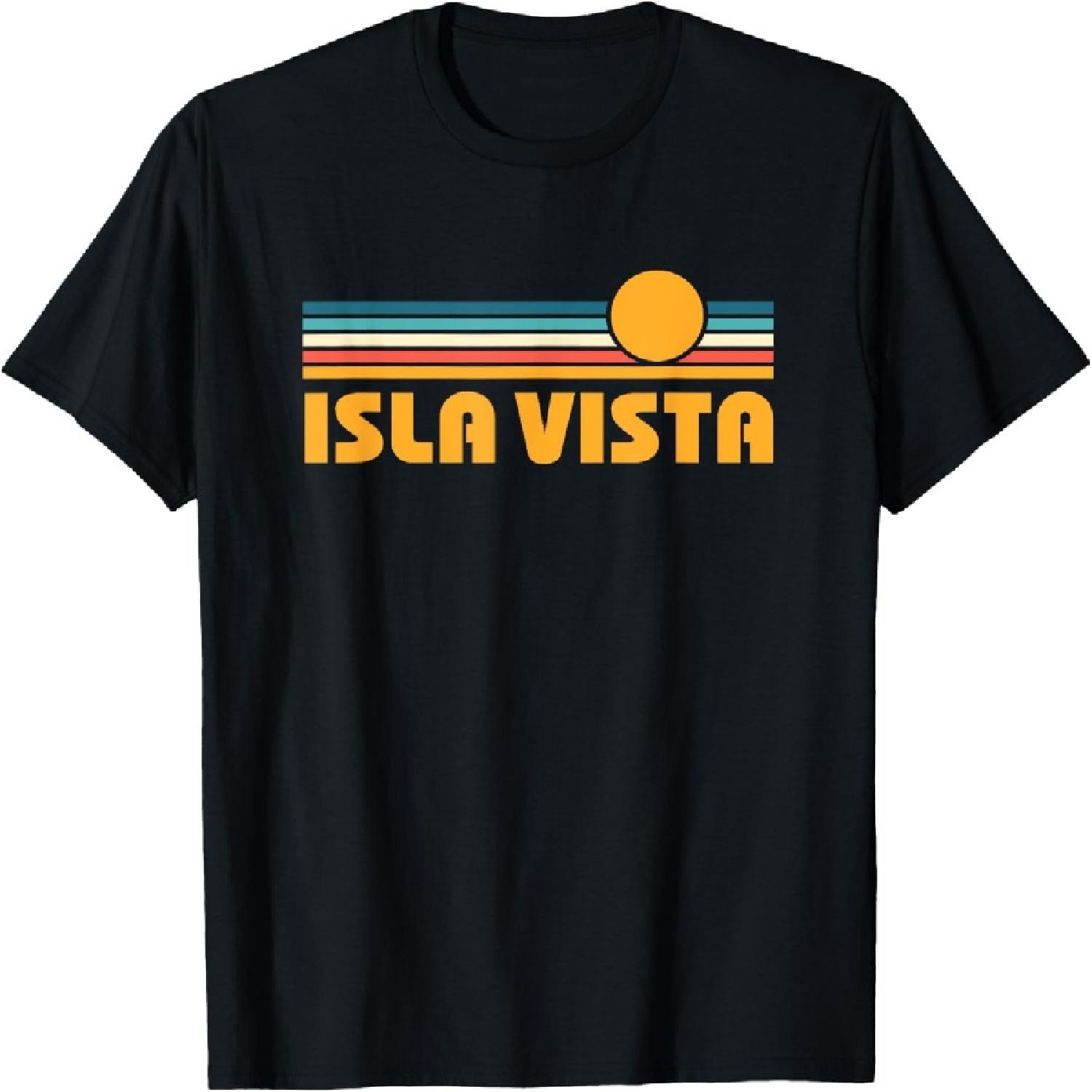 Isla Vista California Retro Vintage Sunset T-Shirt XXXXXL разноцветный