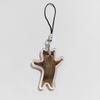 Cartoon Cat Keychain Pendant 2D Acrylic Thick Sling Lobster Clasp Keyring Car Bag Accessories Christmas Party Gift