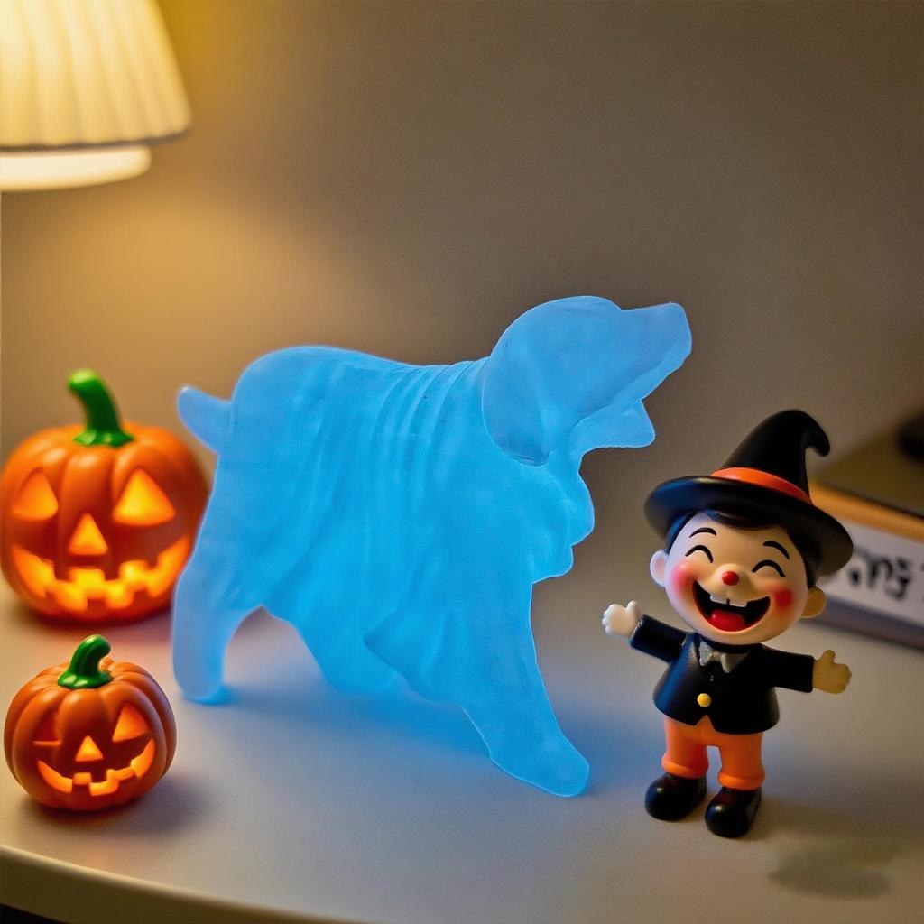 In-Stock Cross-border Halloween Ghost Dog Creative Decoration Craft Ornament