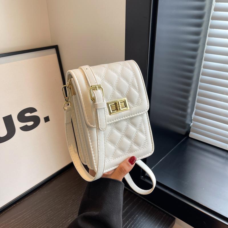 2025 New Trendy and Fashionable Versatile Vertical Small Bag, Diamond Mobile Phone Bag for Mobile Phone, Shoulder Messenger Bag.