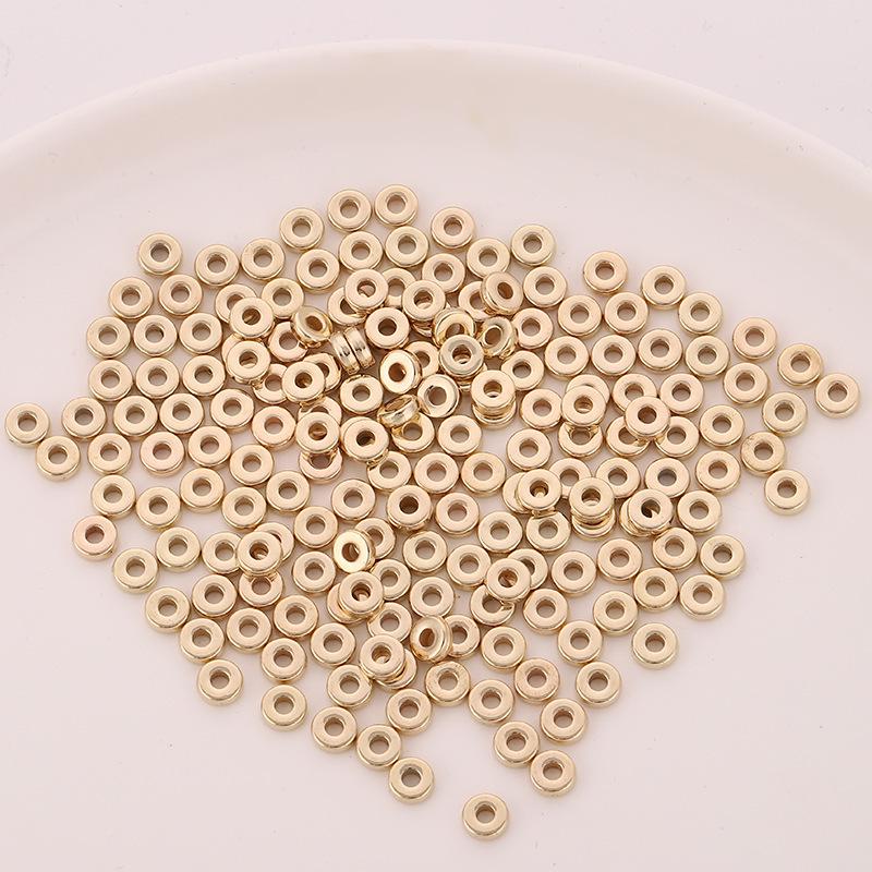 

Electroplated 2x6mm CCB Flat Bead Spacers for DIY Accessories 2x6mm (100 pcs/package)