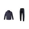 Under Armour Color Block Loose Fit Hooded Long Sleeve Knit Straight Leg Pants Casual Sports Set Unisex Sets 22500706-001+23600401-013