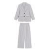 Girls' 2025 Spring Suit Set: Loose Fit Jacket & Long Pants
