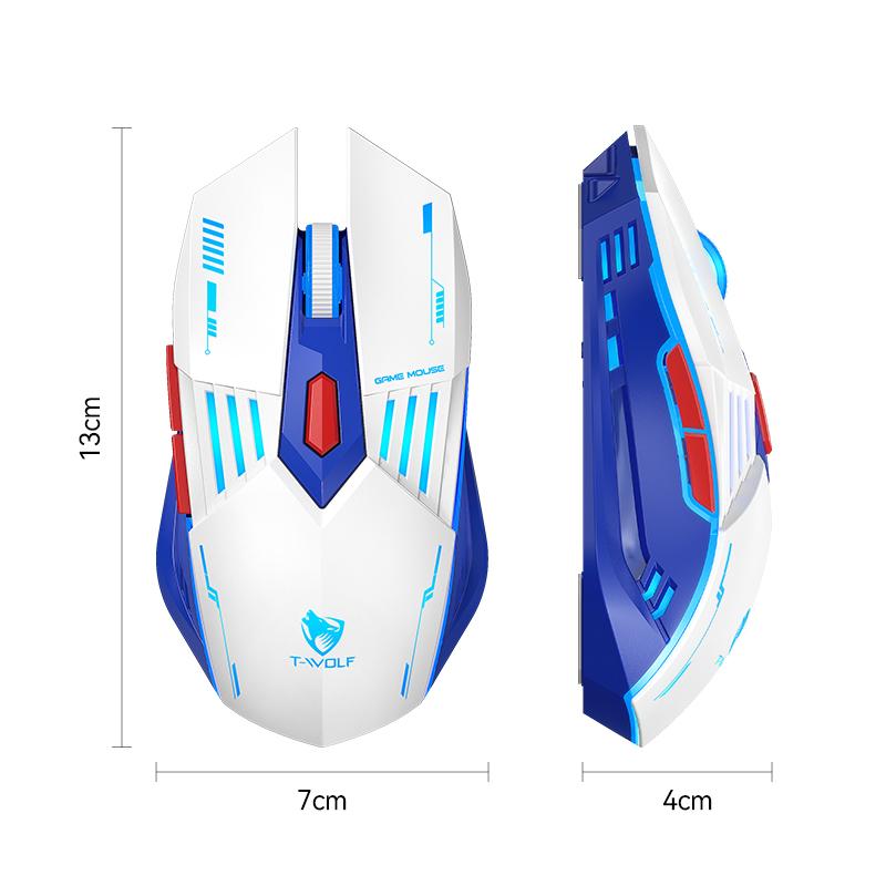 2025 NEW HOT 6D Design RGB Bluetooth+2.4G+Wired Mouse Lighting Effect Mouse Gaming USB Mouse 6 Keys Ergonomic Mice Plug and Play