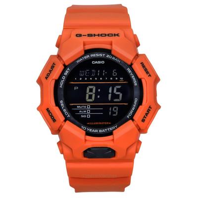 G-Shock Digital Bio-Based Orange Resin Armband Schwarzes Zifferblatt Quarz GD-010-4 200M Herrenuhr
