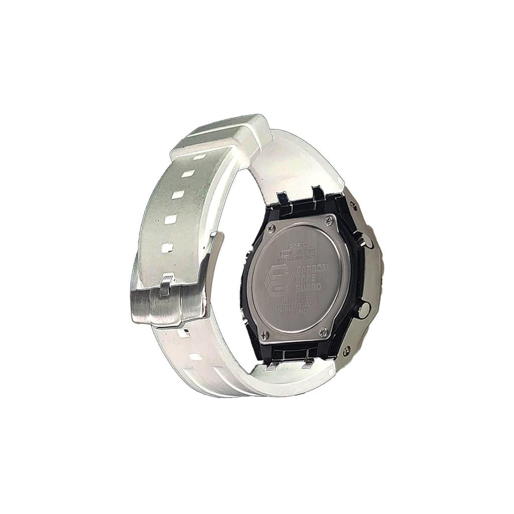Casio Men Liquid Crystal,Analog Dual Display Series 44mm Black Watch GA-2100-1A1(Watch3--)