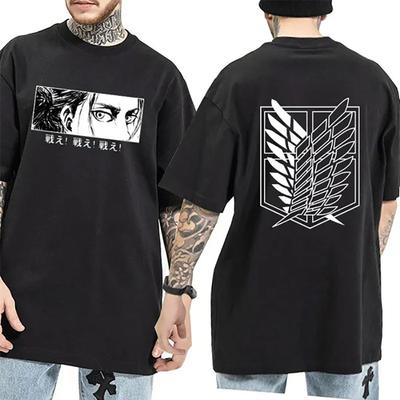 Neues Anime-Print T-Shirt Herren Damen Mode Persönlichkeit Rundhals Kurzarm Sommer Lässig Gemütliches T-Shirt
