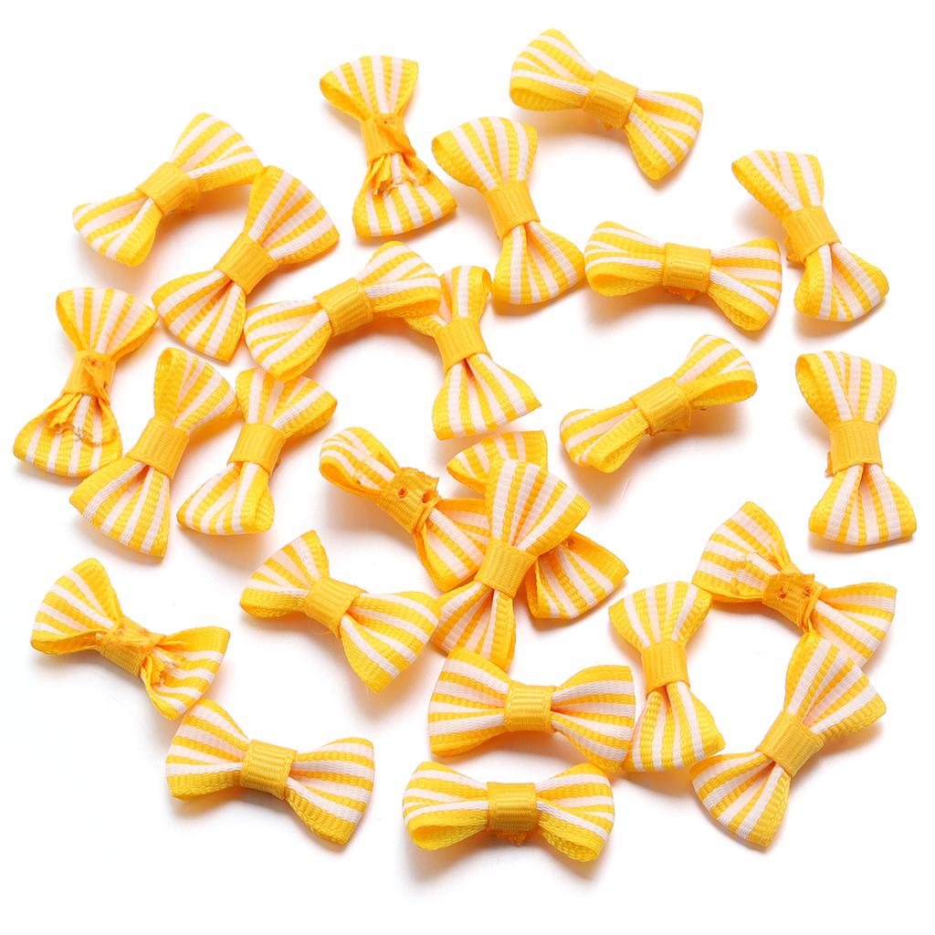 50pcs/Lot Striped Bows Polyester Ribbon Bows Handmade Bows For Jewelry Making DIY Hair Clip Headband Clothing Crafts Decoration