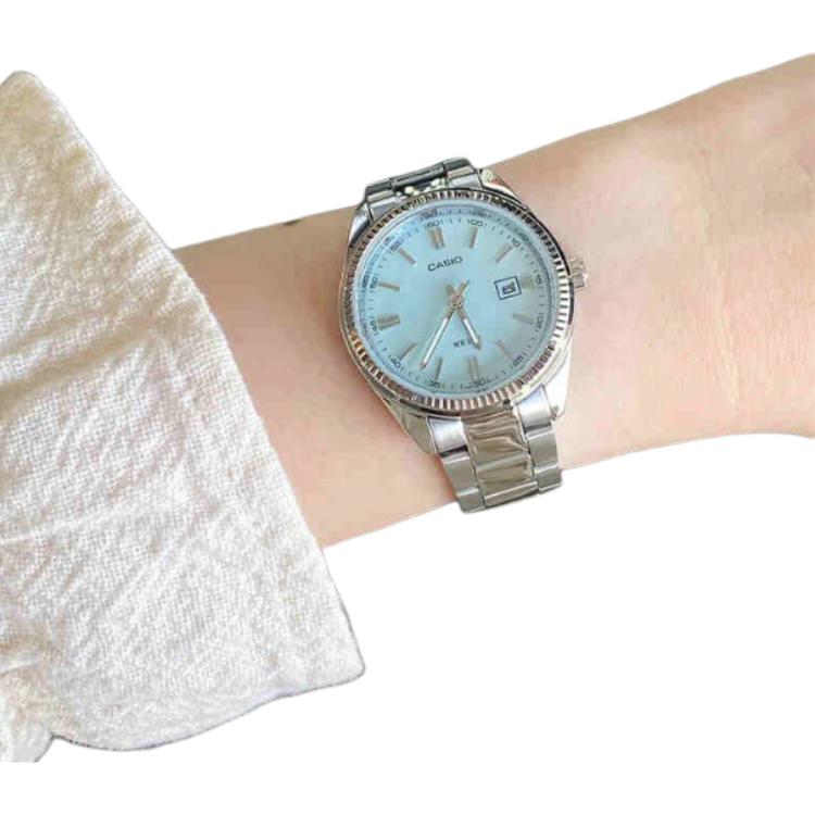 Casio Unisex Standard Series Mother Of Pearl Color Watch LTP-1302DS-2AV LTP-1302DS-2AV