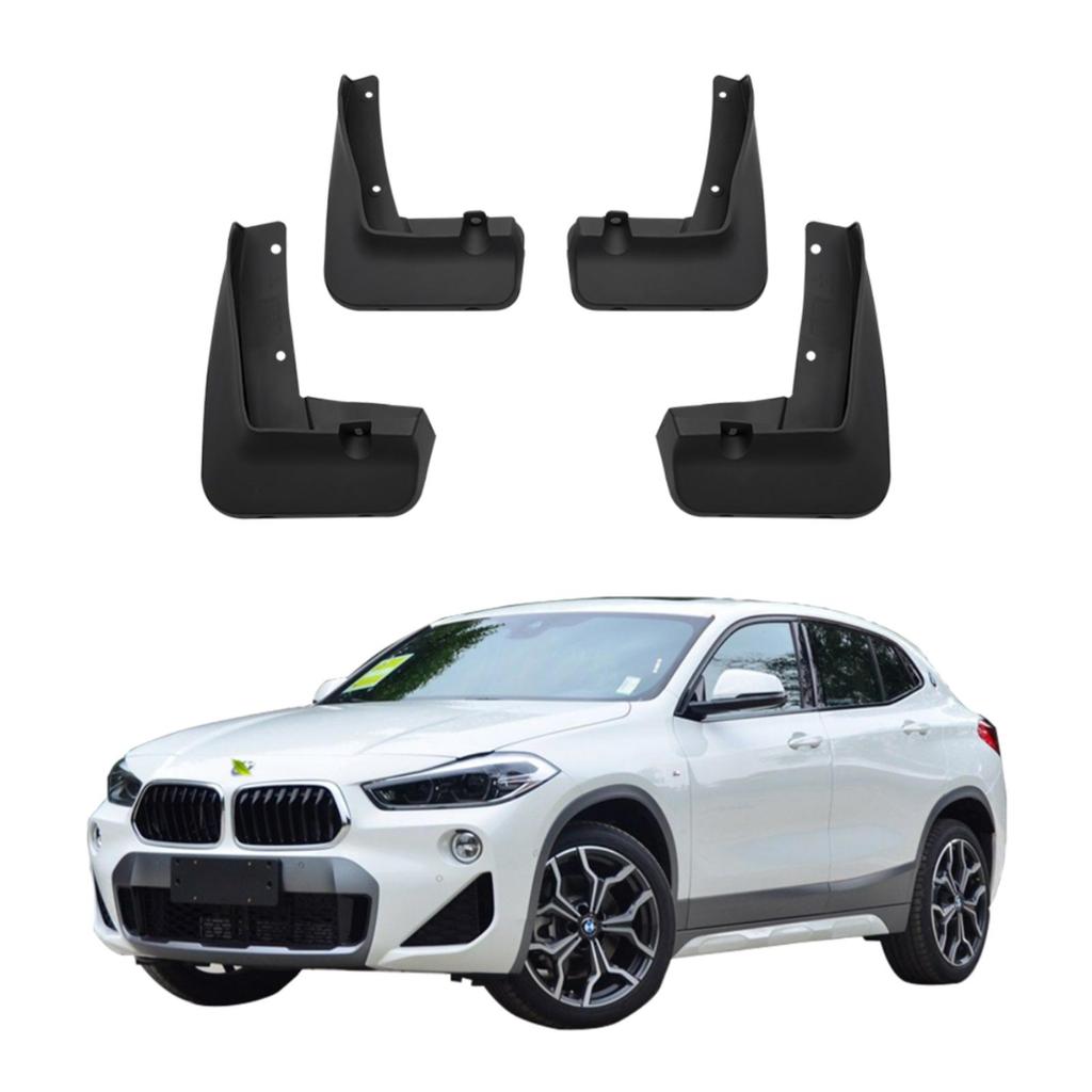 4 stk Bilsprutlapper Sprutbeskyttere Skjermer Bilsprutlapper Kompatible med BMW X2 F39 2018 2019 2020