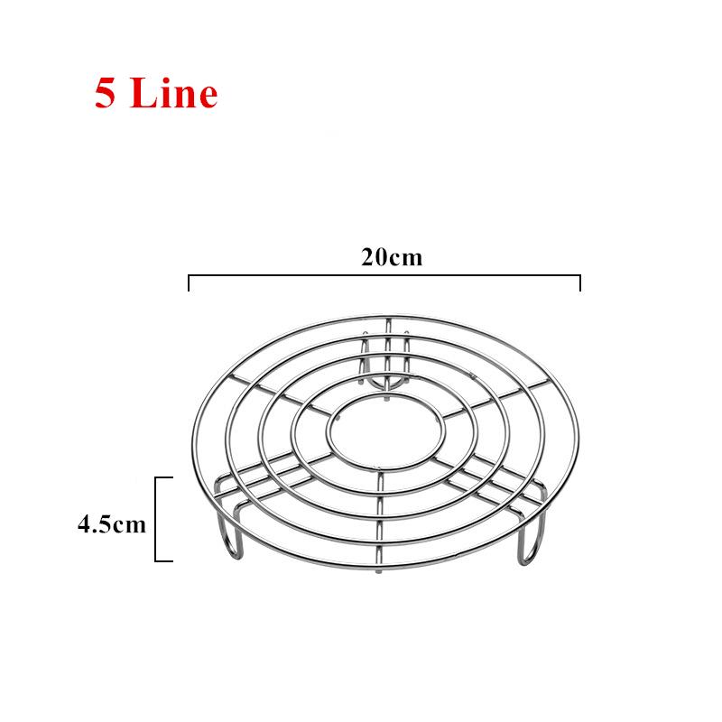 304 îngroșare oțel inoxidabil cu aburi oală multifuncțională găluște pentru ouă, suport pentru grătar, încălzire pentru bucătărie, accesorii de gătit