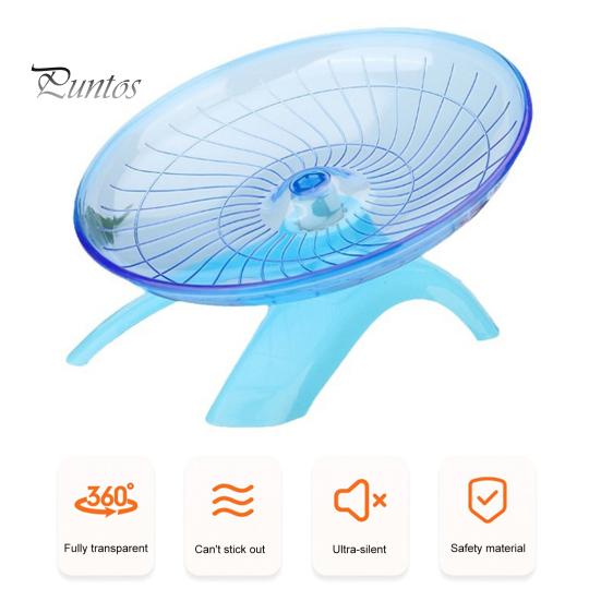 Hamster Wheel Toy Hermit Crab Climbing Toy Silent Hamster Flying Saucer Running Exercise Wheel Small Animals Cage Accessory Tank Accessory