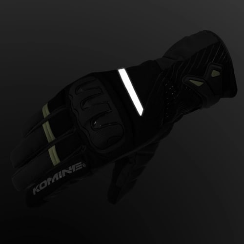 Komine GK-846 Protective Winter Gloves for Motorcycles Black/Red L