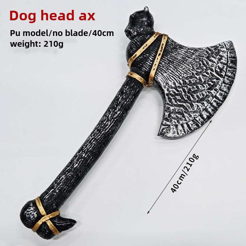 40cm/15.75in Game Peripheral Ace of Heart Revolver COSPlay Halloween Sword Model Prop PU Simulation Boy Toy Gun Desktop Ornament