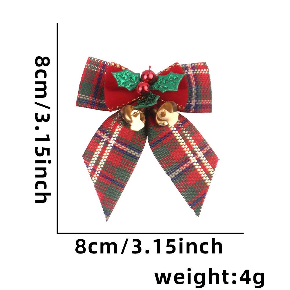 Mini Christmas Bow with Bells - Tree Ornament & Gift Box Decoration