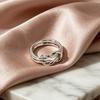 Scarf Ring Clip Women T-shirt Tie Clip Love Knot Scarf Holder Slide Clip for Shirts Silk Scarves Neckerchiefs Fashion Accessory