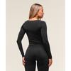 Gymshark Everyday Seamless Wide Neck Long Sleeve Top Black B5b5f Bb2j