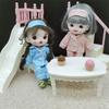 Playing House Shirt Pants Doll Pajamas Dress Up Changing Ob11 Sleep Clothes Eye Mask 6 Colors Obitsu 11 Clothes Girl Gift