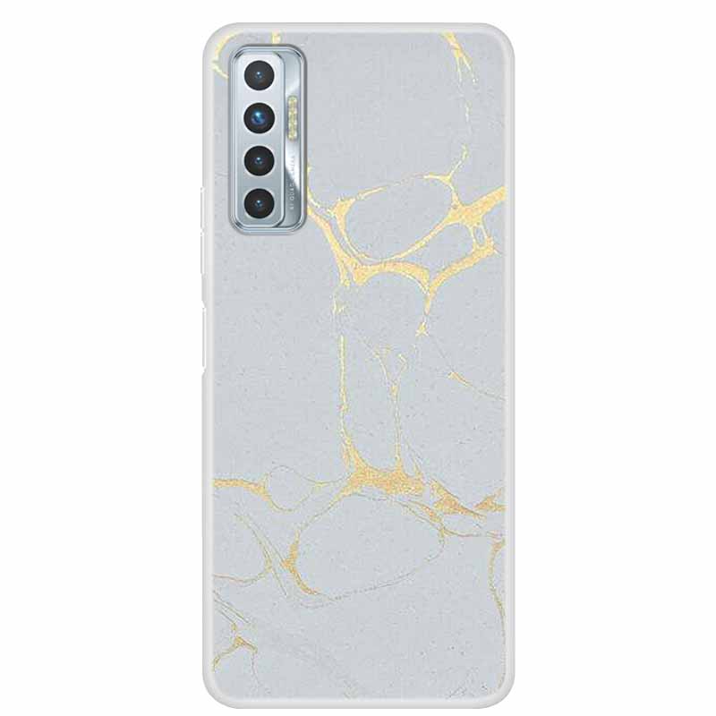 For Tecno Camon 17P Case Luxury Silicone TPU Soft Cover Phone Case For Tecno Camon 17 CG7 CG6 Coque Shockproof Marble Funda Capa