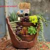 9X12cm 1pc Flower Pots Home Decor House Sky Garden Succulent Flower Basket Bonsai Pot Planter