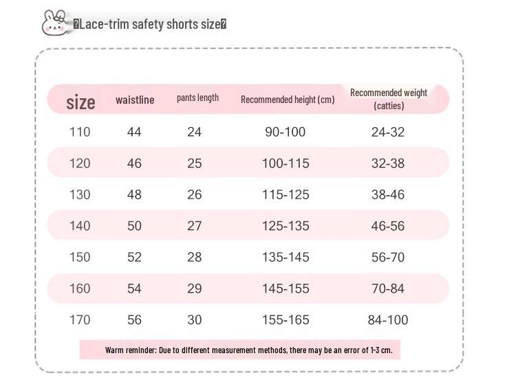 MiiOW Girls' Cotton Anti-Chafe Safety Shorts