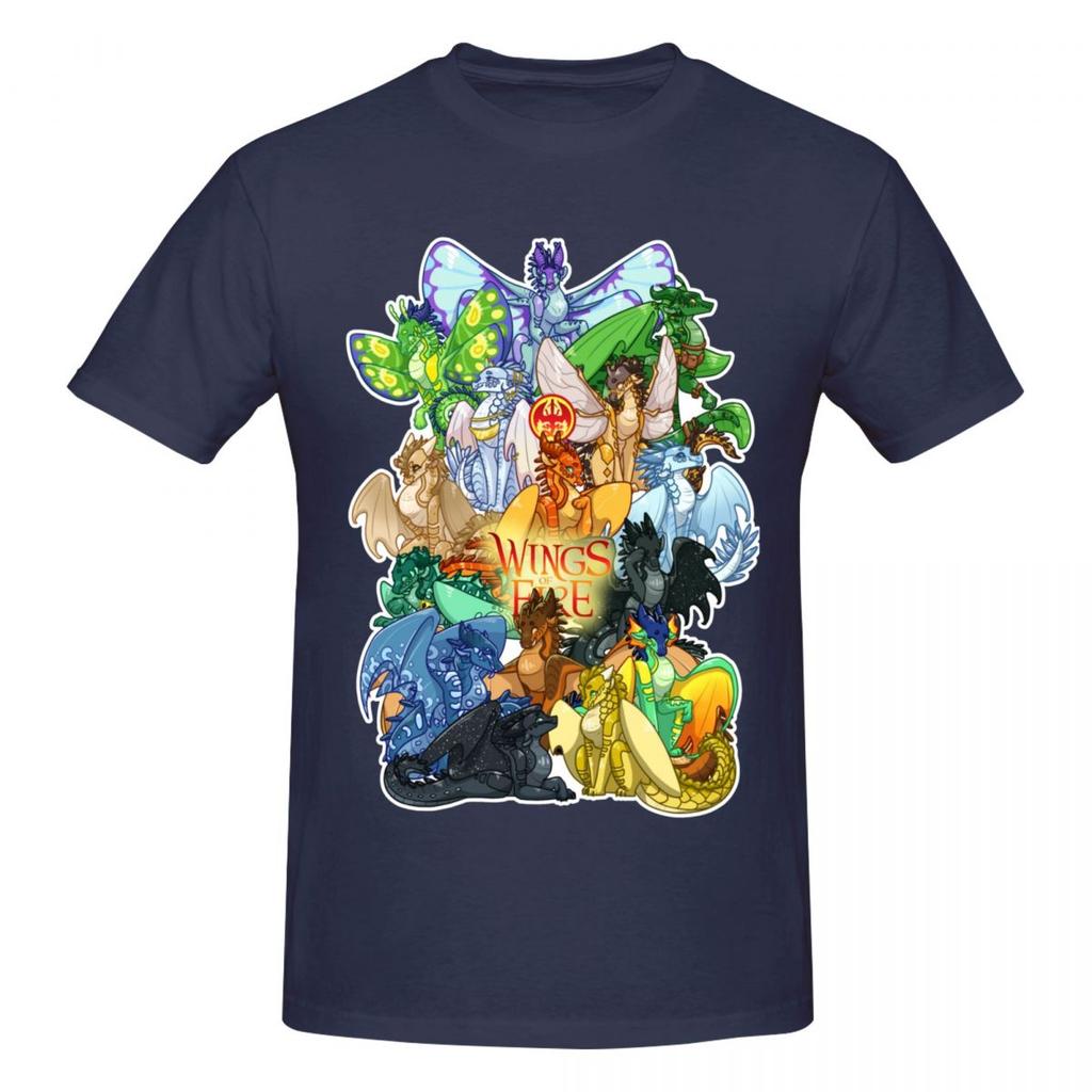 Unisex Wings Of Fire Dragons Retro T Shirt Vintage Oneck Cotton Unisex Tshirt