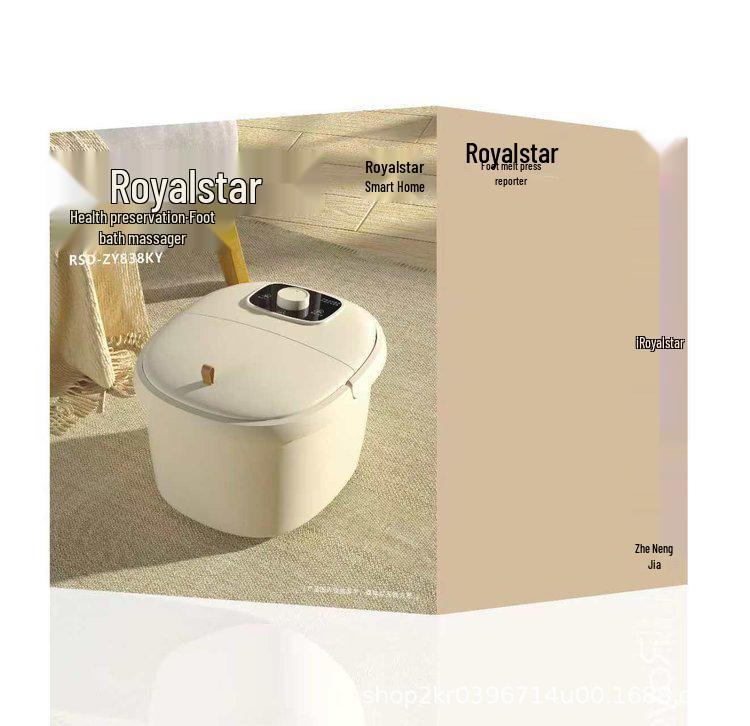 Electric Heated Foot Bath with Automatic Temperature Control and Massage Function