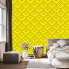 Geometric rhombus wallpaper yellow, yellow background for living room and bedroom 50x1000