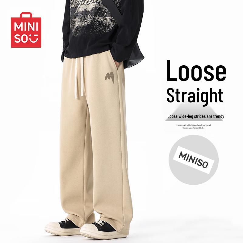 

MINISO Men s Straight-Leg Heavyweight Casual Sweatpants L