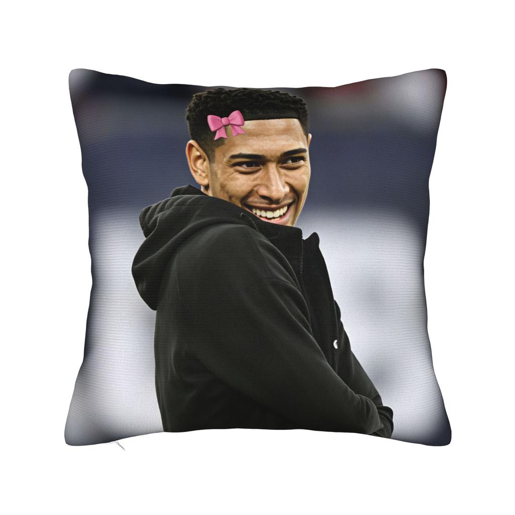 Pink Jude Bellingham Pillowcases Funny Pillow Case For Couch Sofa Bedroom Soft Pillow Cover