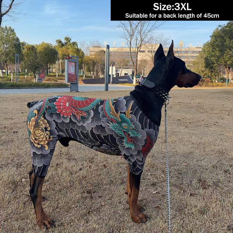 Ultra-Thin Mesh Pet Tattoo Vest – 4-Season Breathable Sleeveless Shirt with Cool Prints for Dogs & Cats, Fun & Stylish