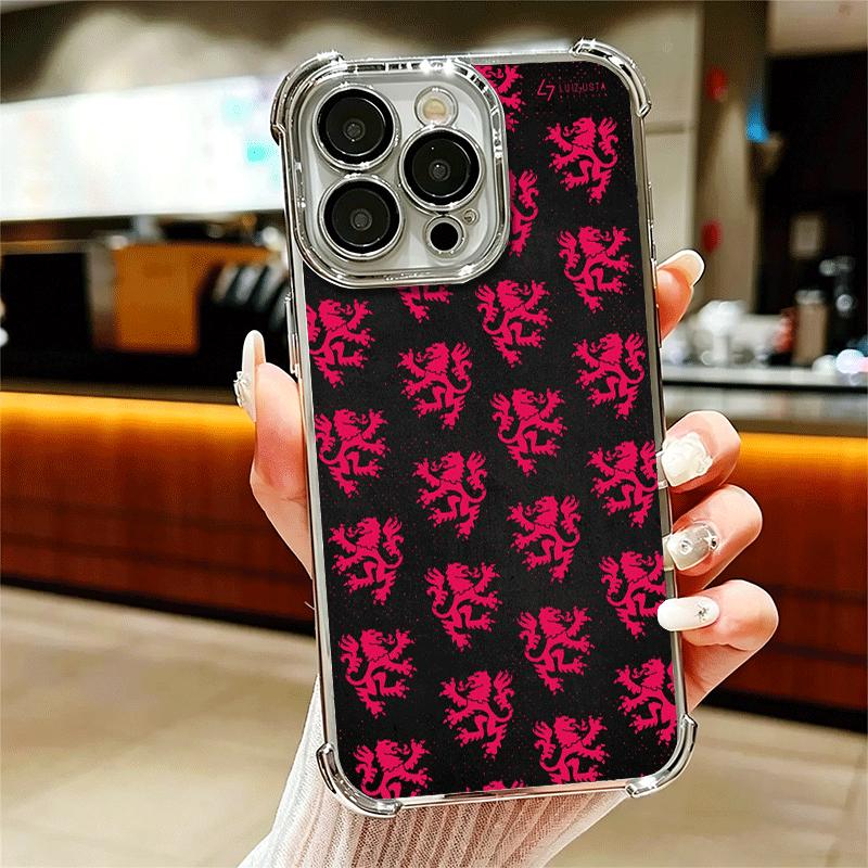 F-Fashion RBD R-Rebelde Plating Phone Case For Iphone 16 17 Pro Max Air 16E 14 15 Plus 12 13 Mini Anti-Fall Airabag Cover