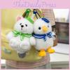 Scarf Fox Cute Seagull Cartoon Animal Plush Doll Pendant For Decoration Bag