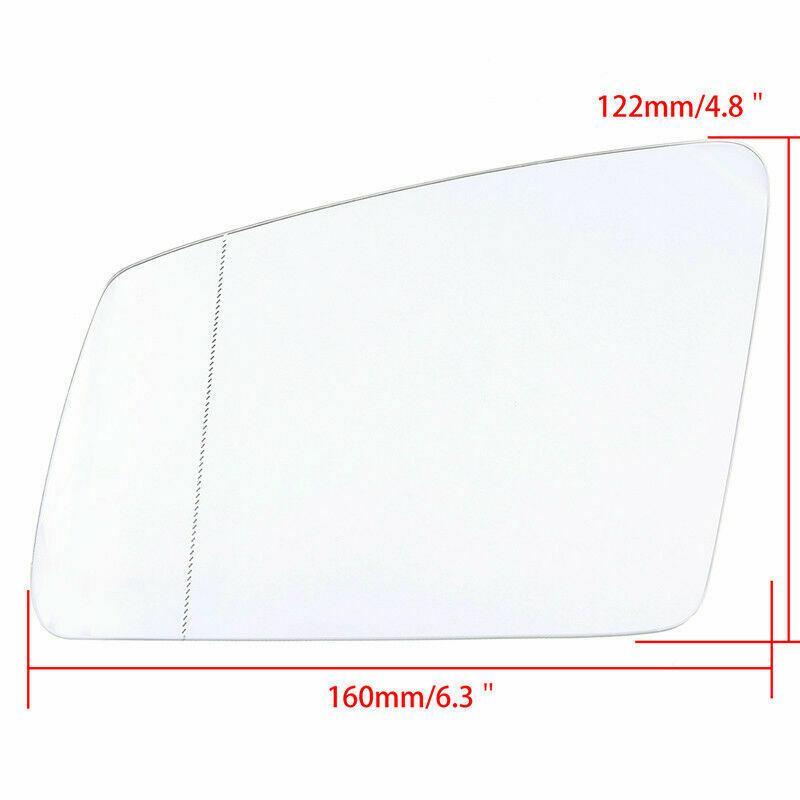 Rhyming Left & Right Side Heated Rearview Mirror Glass Anti-fog Defrosting Fit For Mercedes Benz S C E Class W212 W204