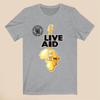 Unisex Shirt Cotton Oversize Large Size Live Aid 1985 for The World Men's Gray Size S-5XL