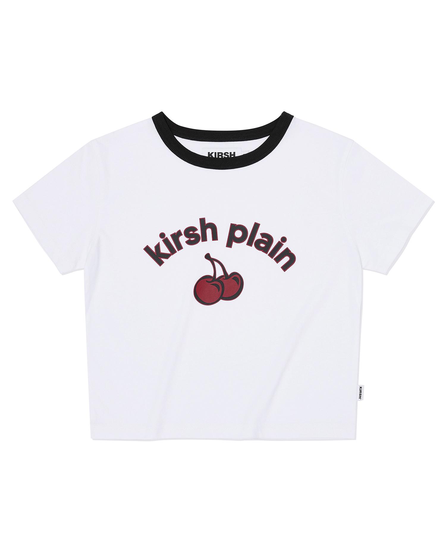 Kirsh Plain Cherry Arch Logo T-Shirt [White] 1