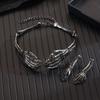 Hip Hop Chains Choker Earrings Set Gothic Punk Necklace Earring  Holiday Accessories