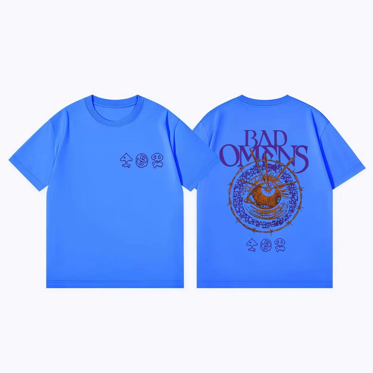 

Rock Band Bad OUnisexs Graphic Tshirt Unisex and Women Summer Gothic Clothing Fashion Hiphop Round Neck Short Sleeved Top Streetwear M