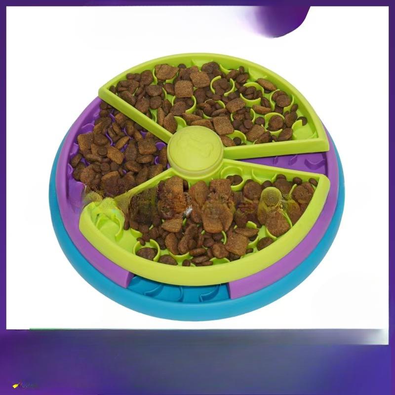 

New Pet Three-layer Slow Food Bowl Puzzle Rotating Feeder 26*26*7.5cm