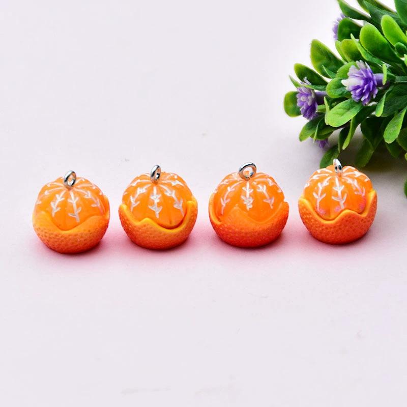 Resin 3D Fruit Keychain: Cute Orange, Grape, and Strawberry Charms