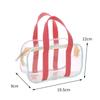 Large Capacity Pink & White PVC Beach & Travel Storage Bag
