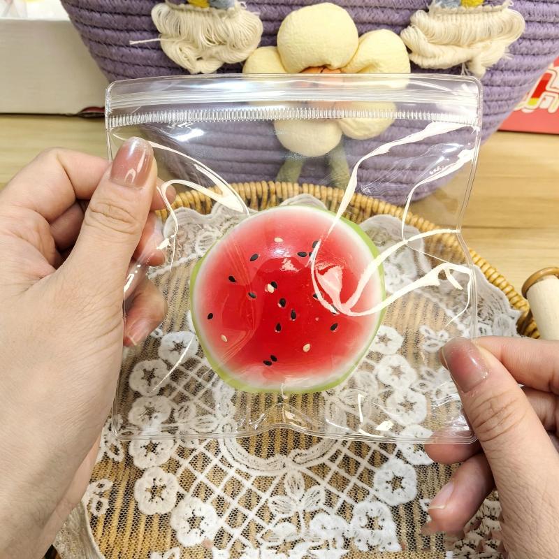 Watermelon Kawaii Mochi Squeeze Toy Soft Stretchable Tpr Stress Relief Toy For Classroom Rewards