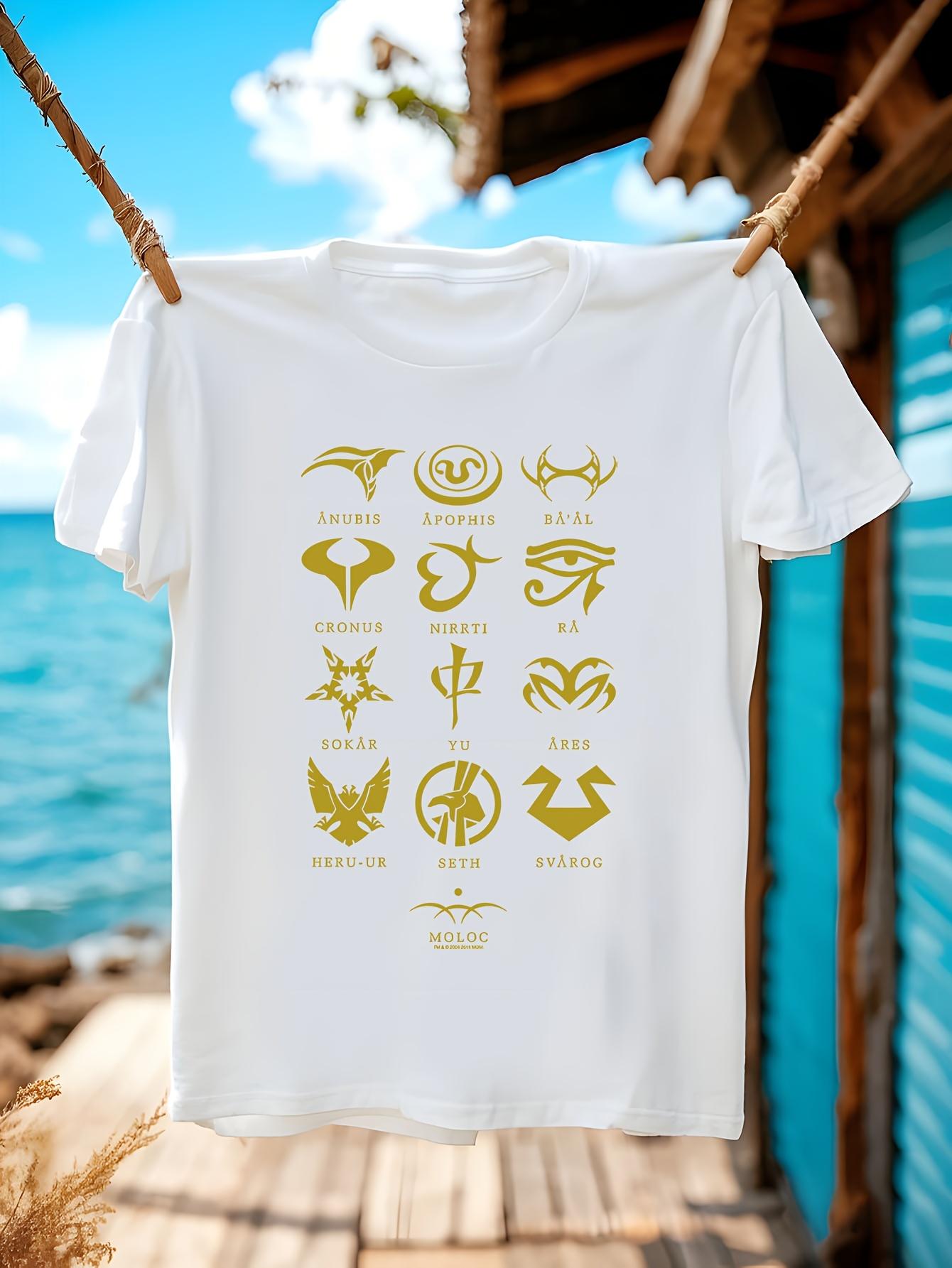 Stargate SG1 Goauld Characters T-shirt - Licensed Sci-Fi TV Alien Show Black S