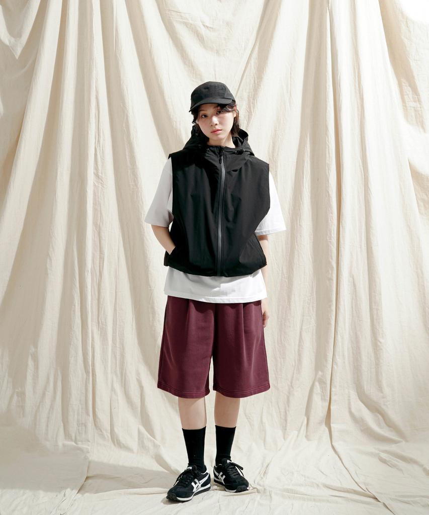 JEMUT Flash Summer Pigment Half Pants Burgundy Sosp2563