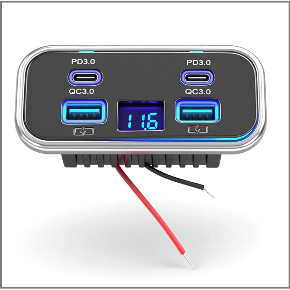 

Fast Charging USB C Charger 12V/24V Power Outlet Panel Professional Charge Socket Marine