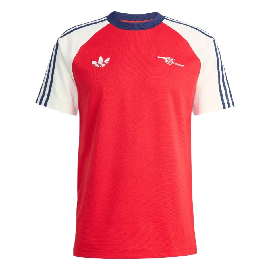 Adidas Originals Arsenal Football Club Color Block Raglan Crew Neck T-Shirt Men Tops KB1764 S