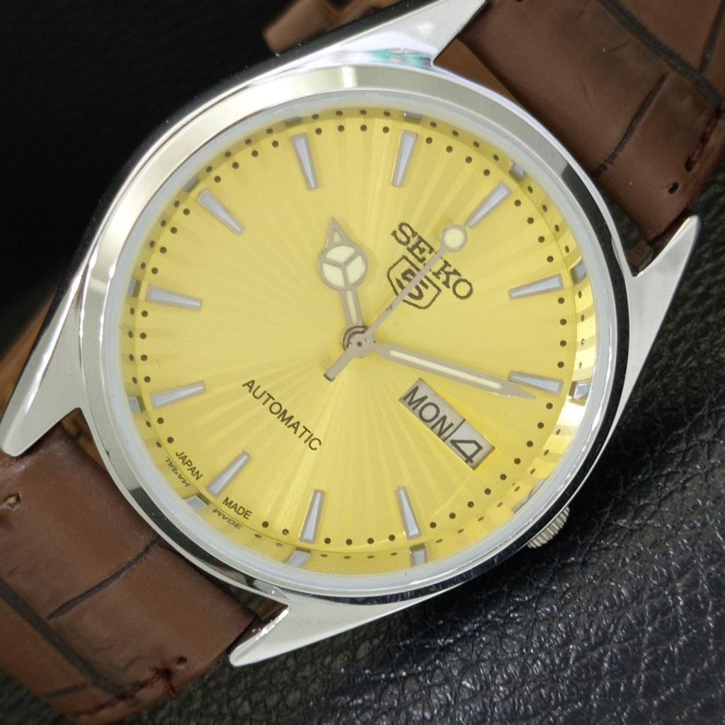 

ВИНТАЖНЫЕ ВОССТАНОВЛЕННЫЕ МУЖСКИЕ ЗОЛОТИСТЫЕ ЧАСЫ SEIKO 5 AUTOMATIC 6309A ЯПОНИЯ a701707-5 R206c-a701707